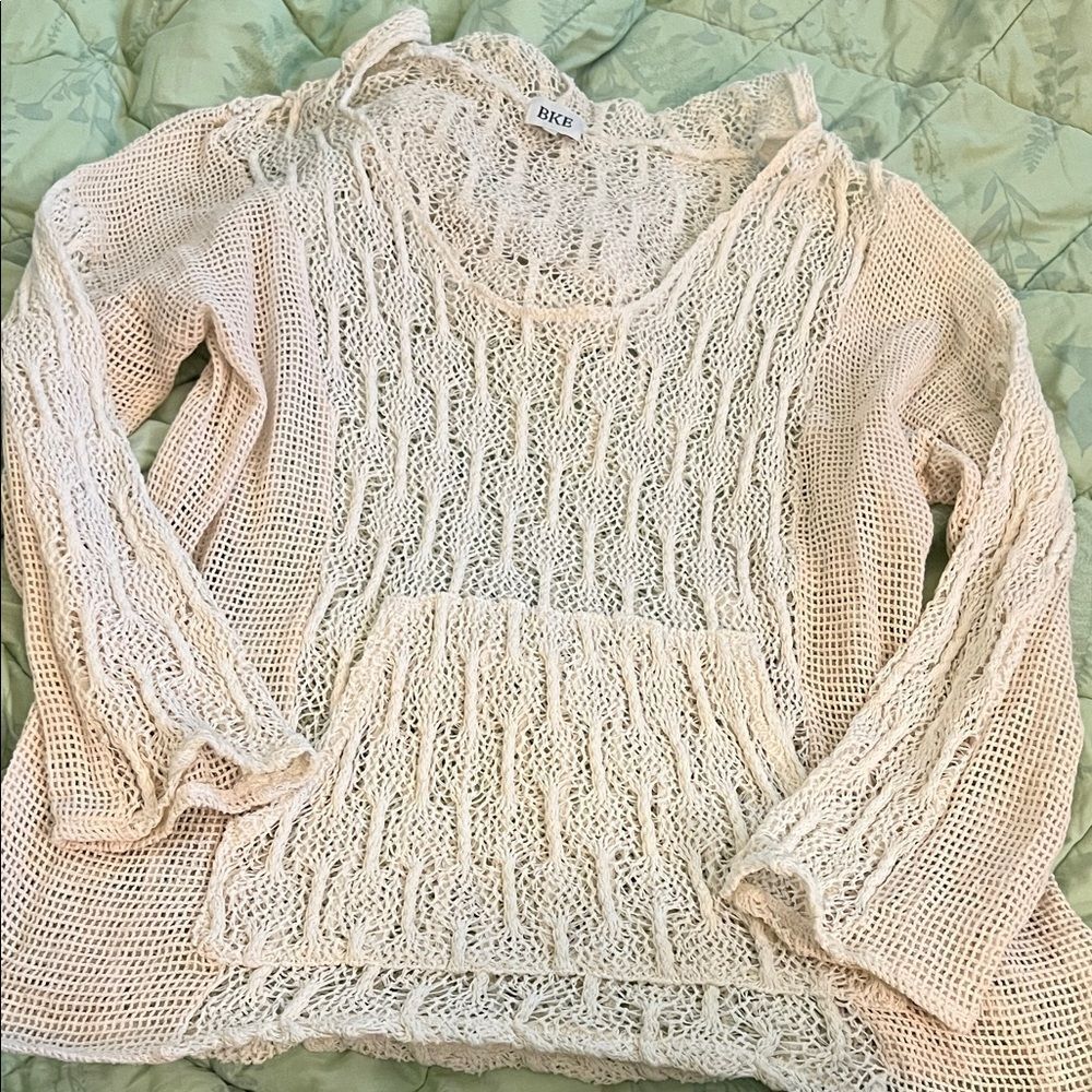 Buckle BKE Women's Knit Cream Sweater